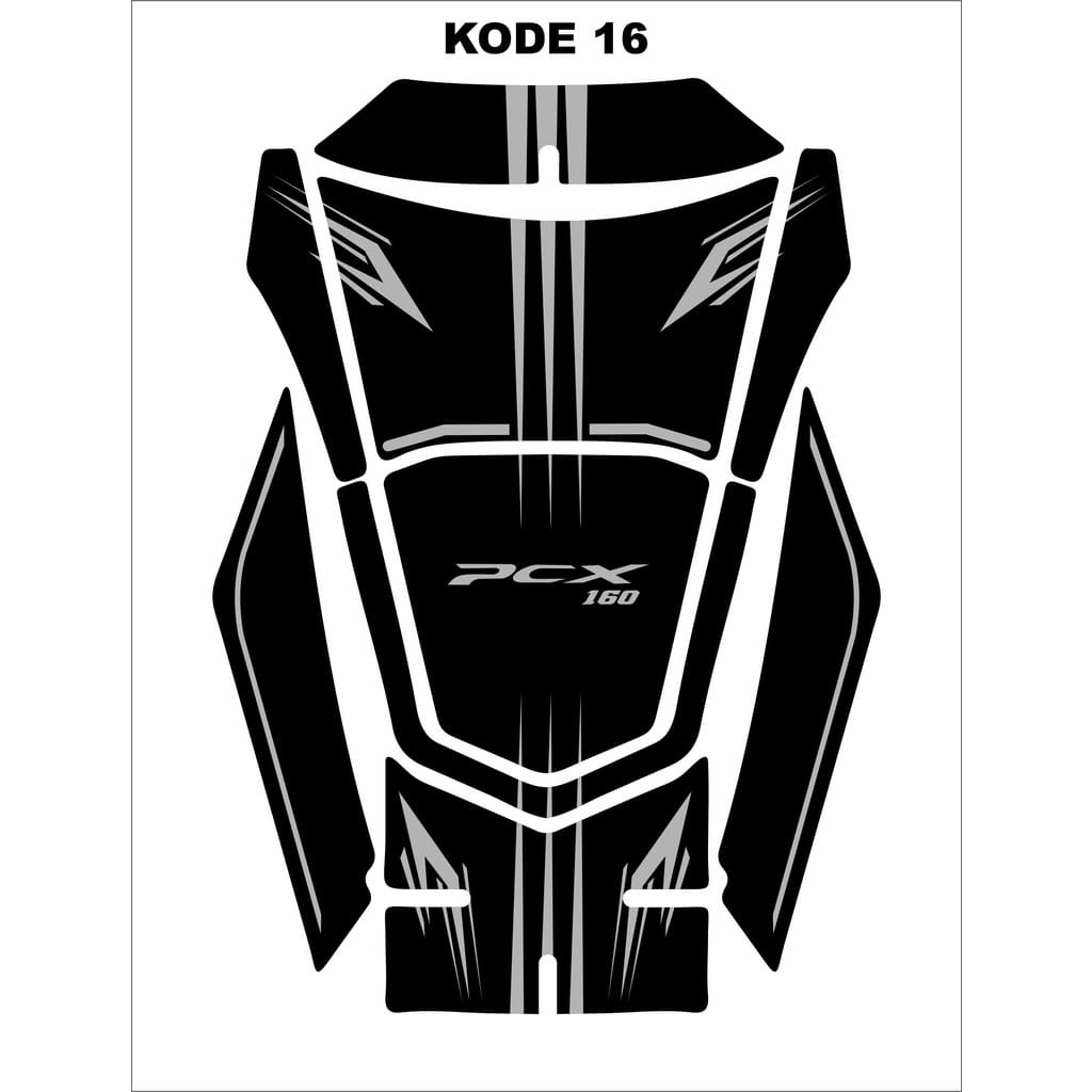 Sticker Tankpad Deckpad Timbul All New HONDA PCX 160 / Aksesoris pelindung Body Tangki Pcx 160 2021-