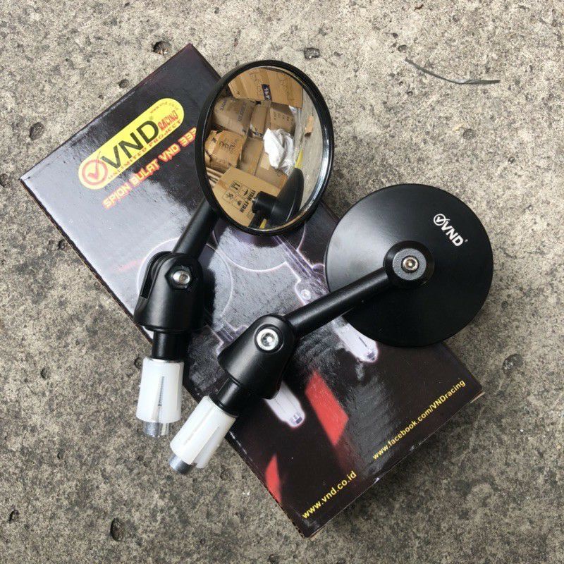 Spion Jalu stang bulat fleksibel universal VND kaca cembung