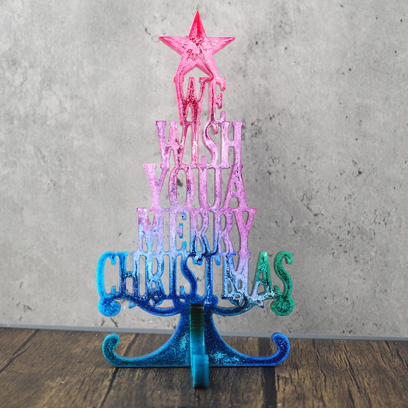 SIY  Christmas Tree Ornaments Epoxy Resin Mold Merry Christmas Home Decor Art Mould