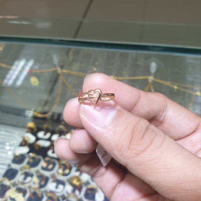 Cincin emas 700 love polos
