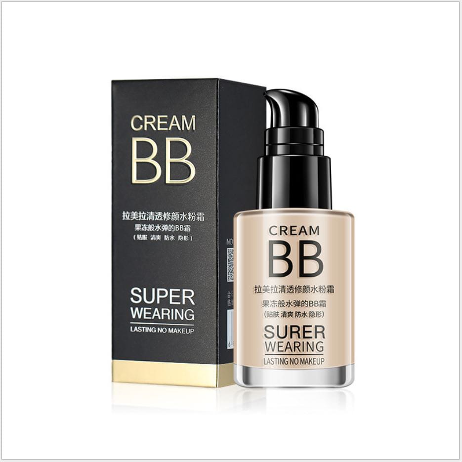 Lameila 1001 BB Cream Super Wearing Lasting Foundation Cair Korean Make Up Original Waterproof Face Base