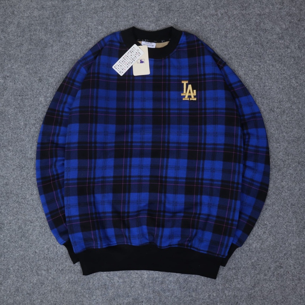 JAKET SWEATER CREWNECK MLB CHECK UNISEX GOOD QUALITY