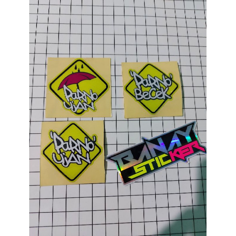 STICKER PARNO UJAN PARNO BECEK