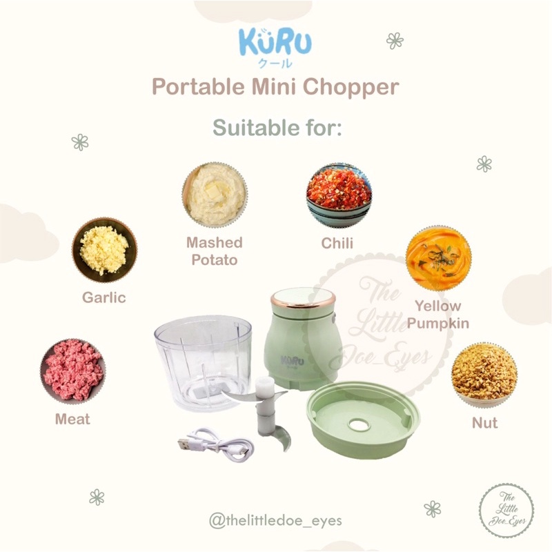 Kuru Portable Mini Chopper