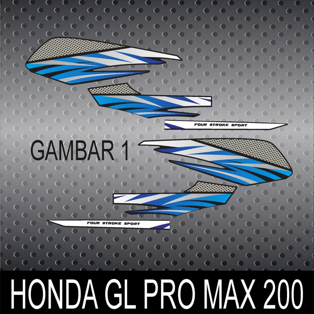 STIKER STRIPING VARIASI GL PRO MAX 200