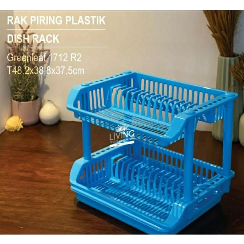 RAK / TEMPAT PIRING SUSUN 2 GREEN LEAF 1712 R2 DISH DRAINER Bukan Nagata Lion Star