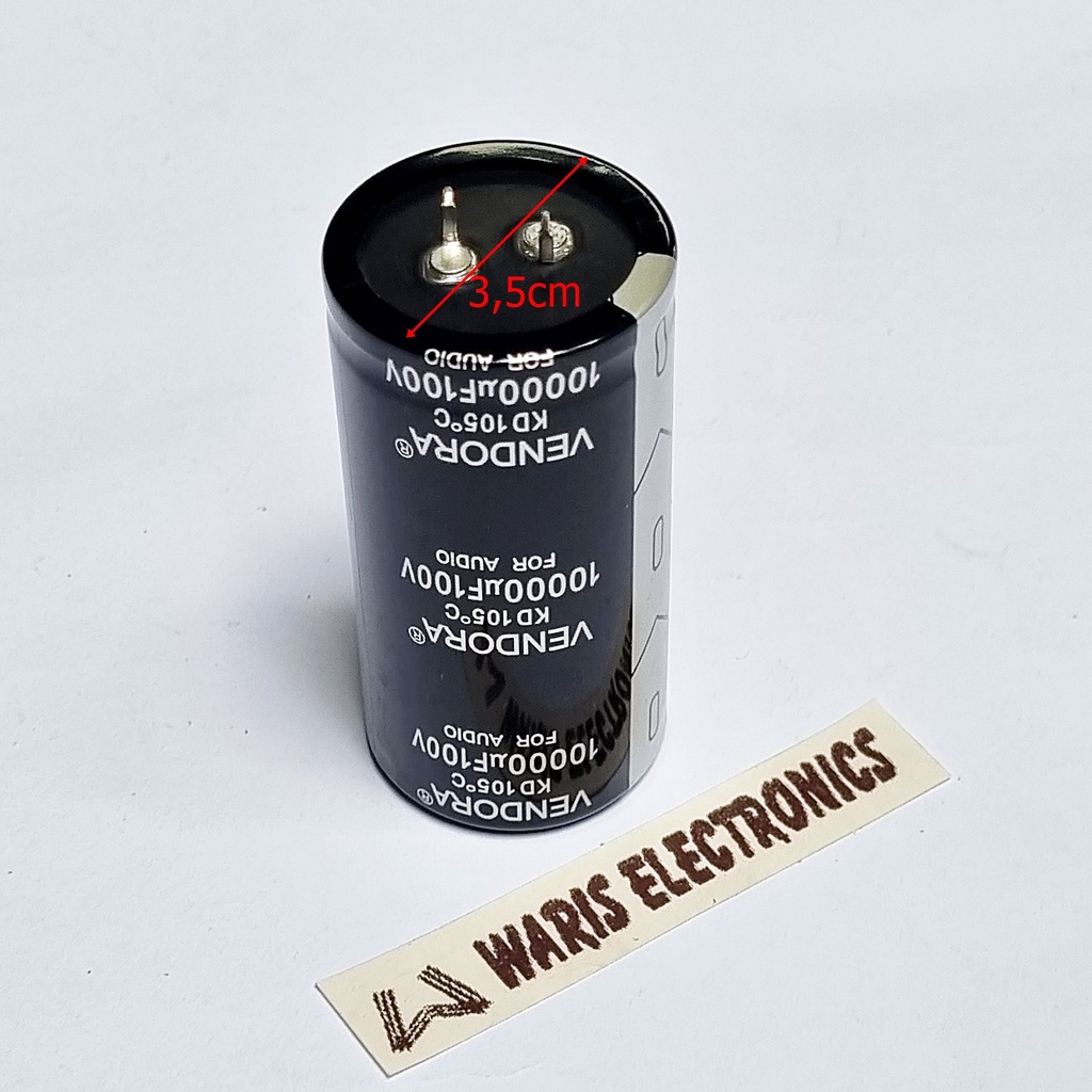 Elco Capacitor 10000uF 100V Vendora Isi Full