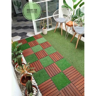 decking lantai  kayu  buat hiasan  ruangan outdoor taman 