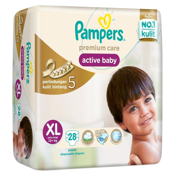 PAMPERS ACTIVE BABY XL28