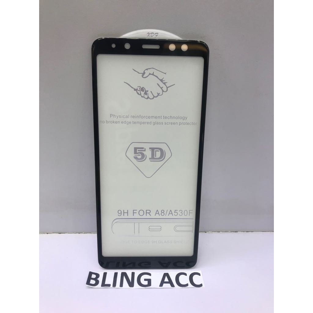 Tempered Glass Full Cover 5D Samsung J2 Core A6 Plus A7 A8 PLUS 2018 J5 PRO J7 PRO