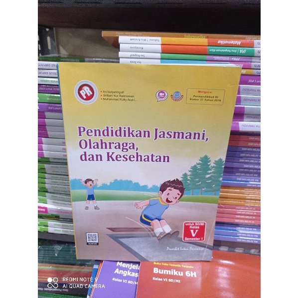 New Buku PR Pendidikan Jasmani, Olahraga dan Kesehatan Kelas 5 Semester 1 Intan Pariwara