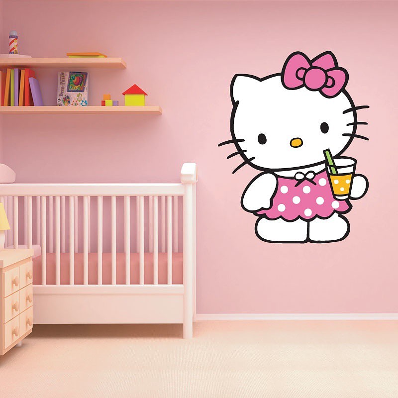 Wallsticker / Sticker / Stiker Dinding Anak Hello Kitty