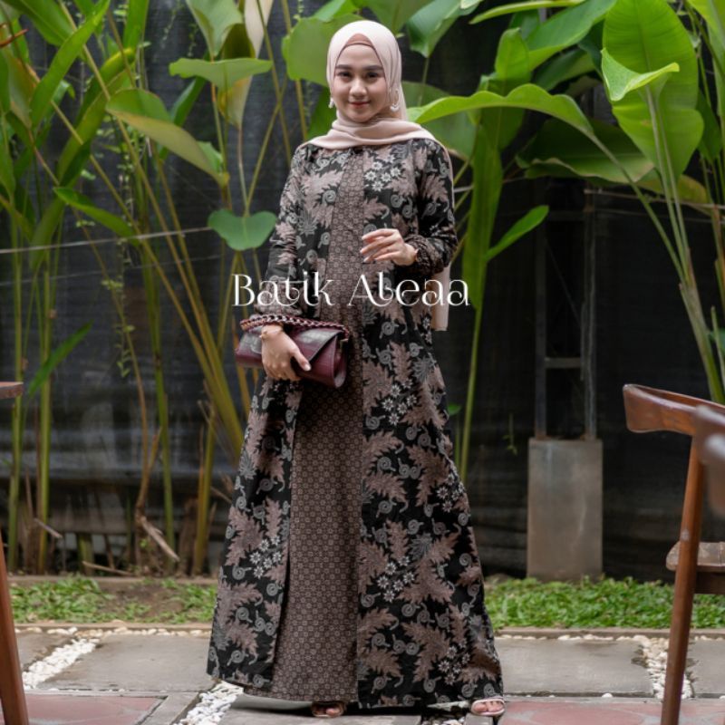 Maura Couple - Sania Ruffle Batik Couple Ori Ndoro Jowi DNT Garansi Termurah Shopee -