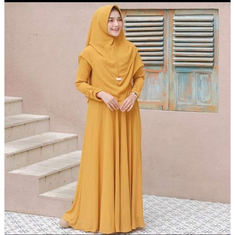 Gamis Set Syari Ity Crepe