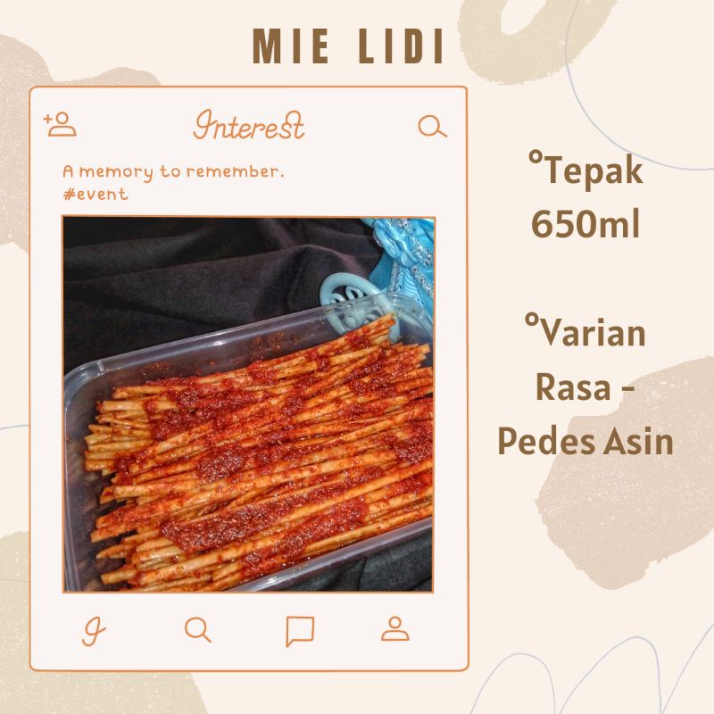

Mie Lidi SNACKU box 650 ml