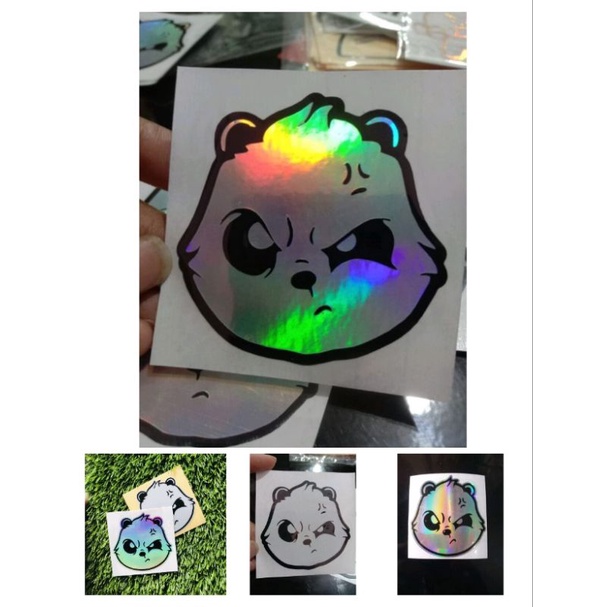 STICKER ZERO PANDA LUCU STIKER MOTOR HP LAPTOP