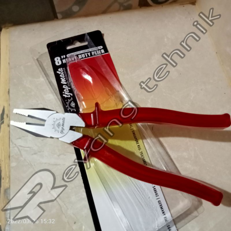 Tang Kombinasi 8 inch Gegep Pliers Combination Tjap mata Heavy Duty