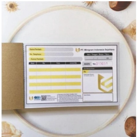 Kwitansi Tambahan / Nota Resmi Minigram 1 Lembar