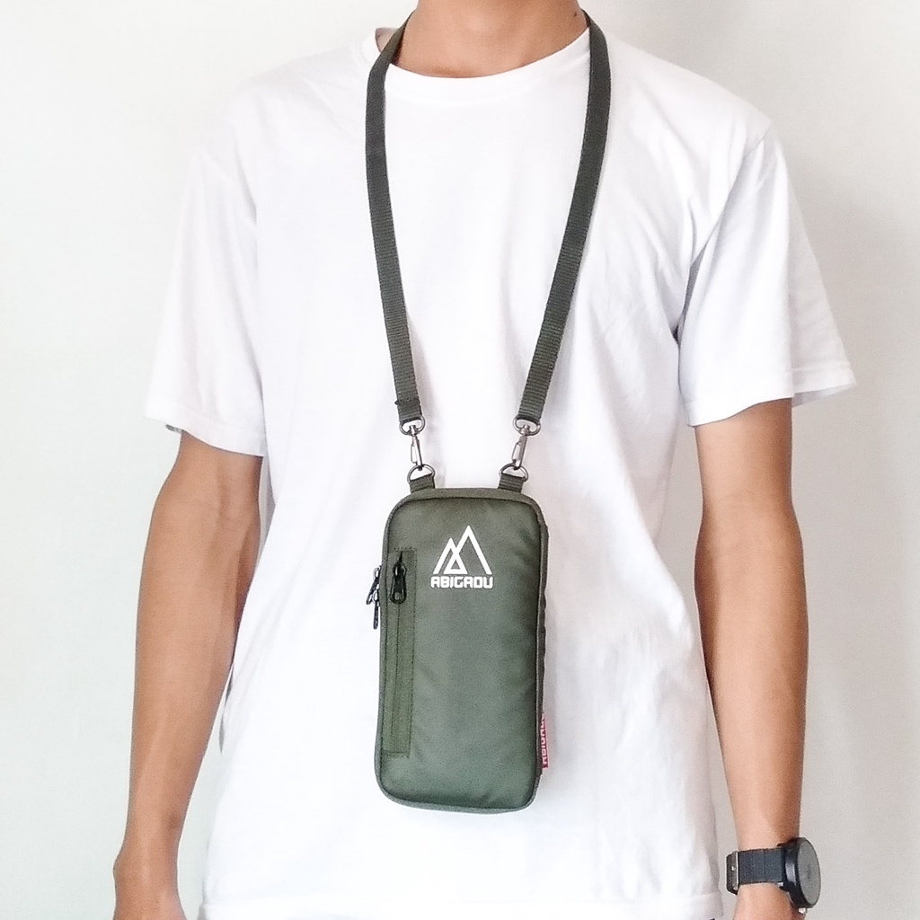 Daily Slingphone Abigadu / sling pouch  Anti air / hanging wallet  / gantungan leher /tas selempang hp| Abigadu UI