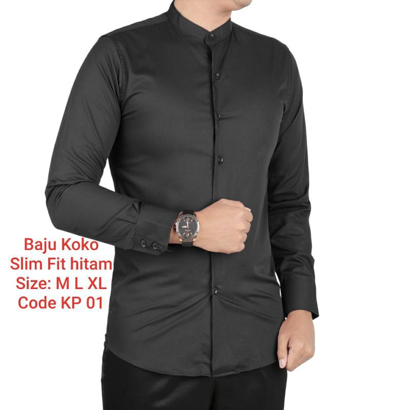 BAJU KOKO MUSLIM PRIA KEMEJA KOKO LENGAN PANJANG | SLIM FIT COLIN DION CDL04