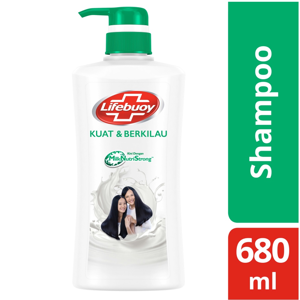 Lifebuoy Shampoo Strong And Shiny 680 Ml - Perawatan Rambut Berkilau-0