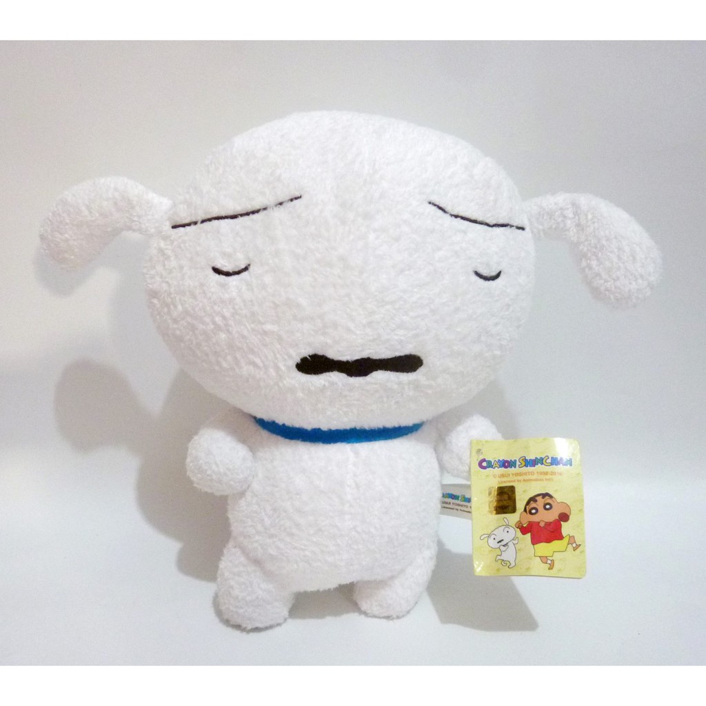 

Boneka Shiro Crayon Shinchan Sinchan Original Usui Yoshito Closed Eyes