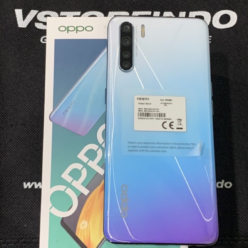 Oppo A91 8/128 GB Fullset Ex Oppo Resmi Indonesia Seken Second Bekas Ori