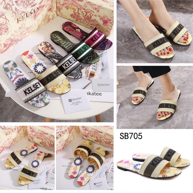 Kelsey Sendal Slip On Wanita / Sendal Selop Wanita  SB705