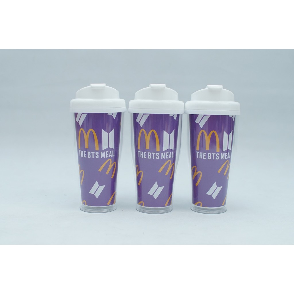 TUMBLER BTS MEAL BOTOL MINUM BTS X MCD READY STOK 