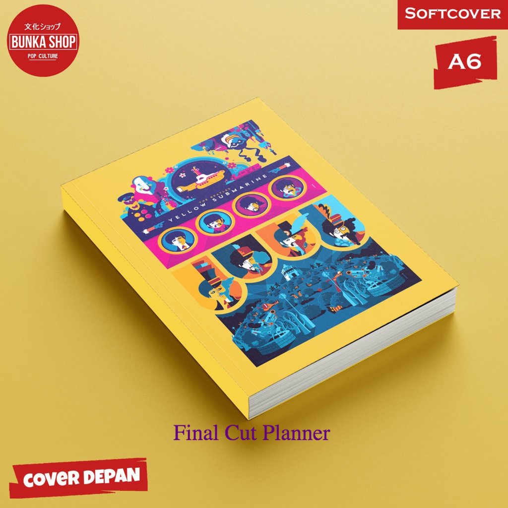 

Buku tulis polos/bergaris The Beatles E Softcover A6 Buku Tulis Catatan Notes Agenda Planner Jurnal
