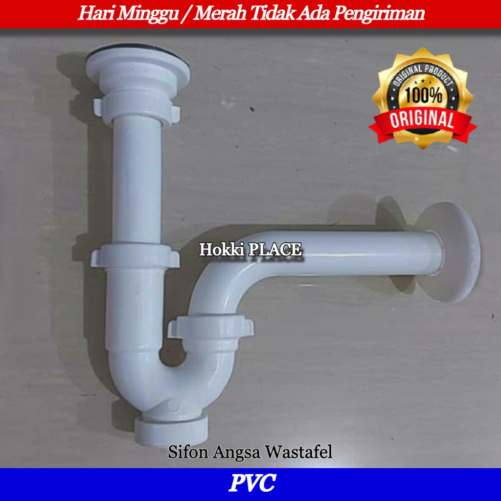 SIFON ANGSA WASTAFEL PVC SARINGAN WASTAFEL PLASTIK SIFON ANGSA AVUR HIGH QUALITY
