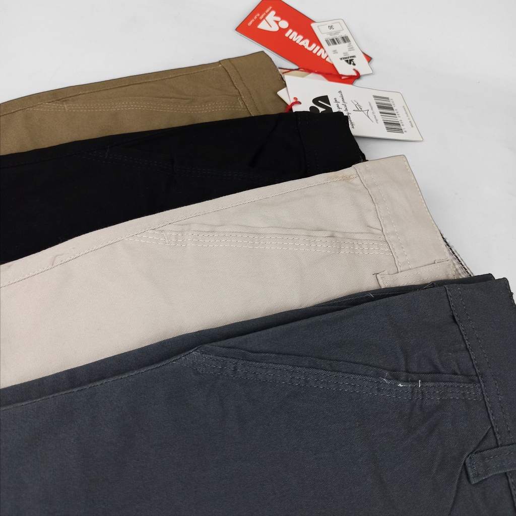 CELANA CHINO Panjang pria Slimfit KERJAHARIAN CHINOS CINO Santai Casual Formal Hitam Abu Cream Army