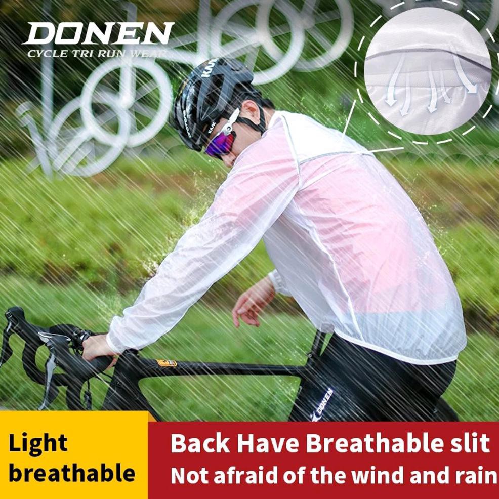 DONEN Cycling Raincoat Jas Hujan Sepeda Running Import Original