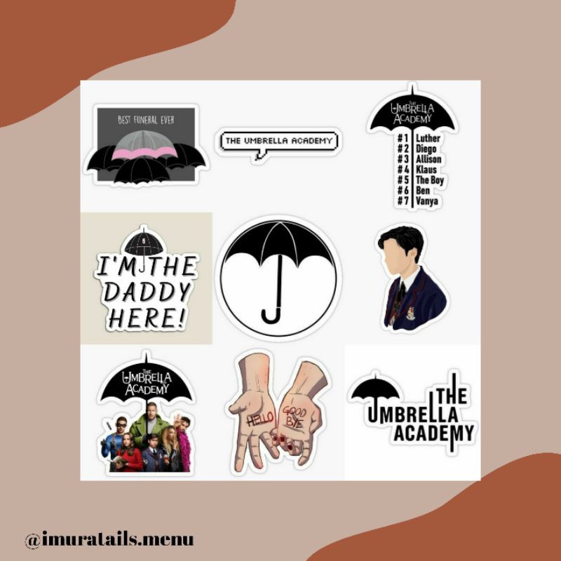 49pcs Sticker Tumblr The Umbrella Academy