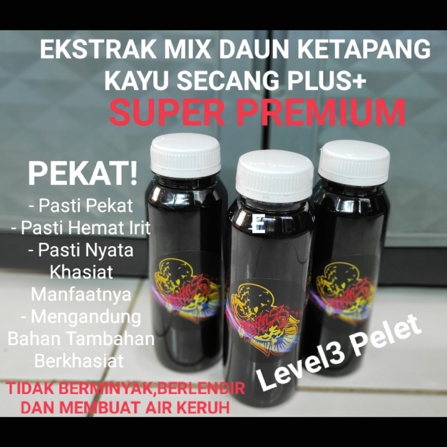 Ekstrak Daun Ketapang Kayu Secang Obat Perawatan Ikan Channa Cupang dl