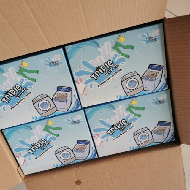 

1 DUS Triple Queen Washing Machine Cleaner isi 20 kotak.