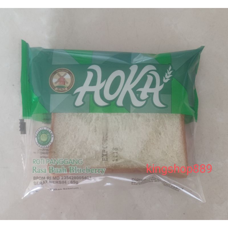 Jual Roti panggang aoka blueberry / kue aoka blueberry | Shopee Indonesia