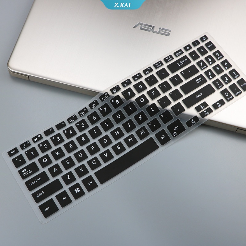 Casing Soft Case Silikon Motif Huruf + Keyboard Untuk ASUS X560 X560U X560UD 15.6 &quot;(ZK)