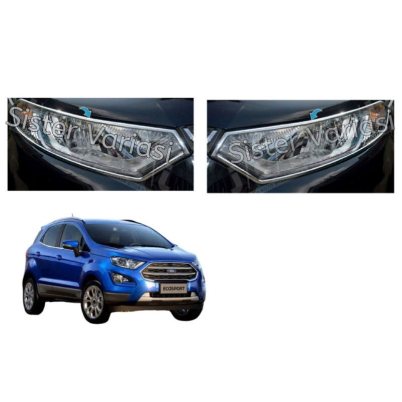 Garnish Depan Belakang Ford Ecosport Chrome