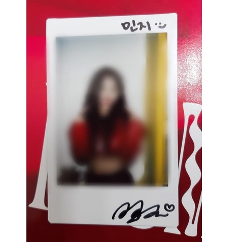 Minji Secret Number Signed Polaroid
