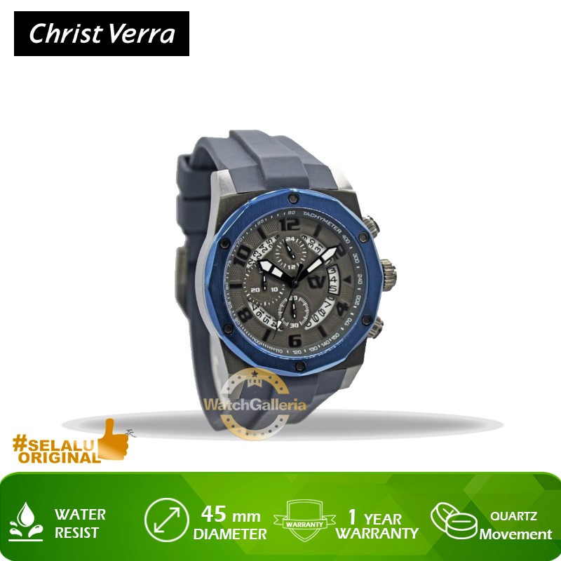 Jam Tangan Christ Verra CV C71177G-36B GRY Original Murah