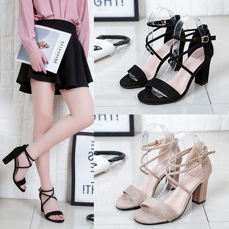 aid 0230, sepatu heels wanita impor fashion sandal hak tinggi wanita terkiniian cantik terpopular