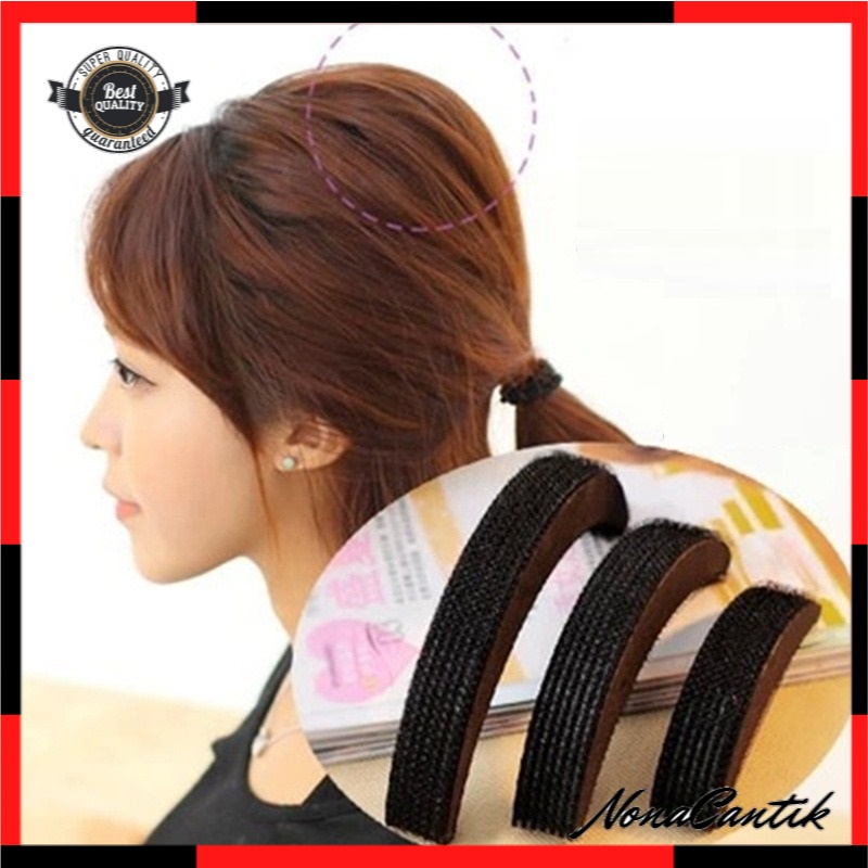 Penebal Penambah Volume Bantalan Rambut Set Isi 3pcs Sasak Peninggi Rambut Hairbun Hairdini Alat Sanggul Hair Bump It Buffer Volume