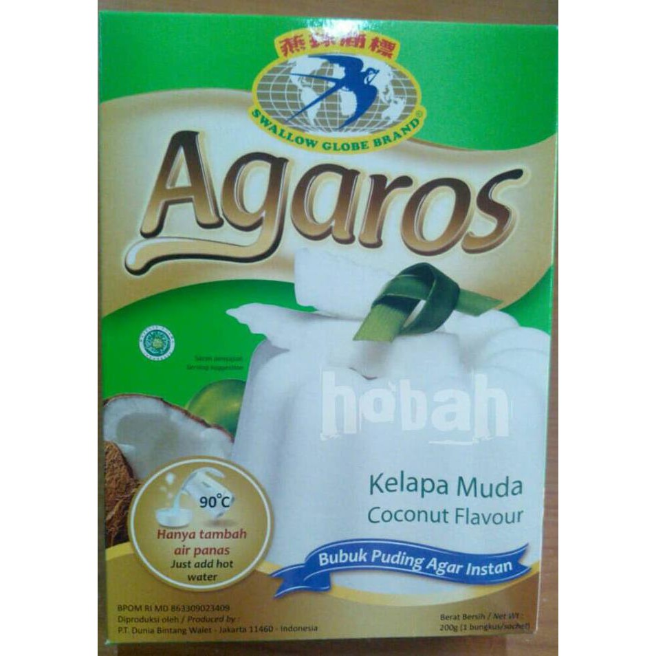 

Toko-Bahan-Kue- Puding Instant Agaros Rasa Kelapa Muda By Swallow Globe -Terlengkap-Termurah-