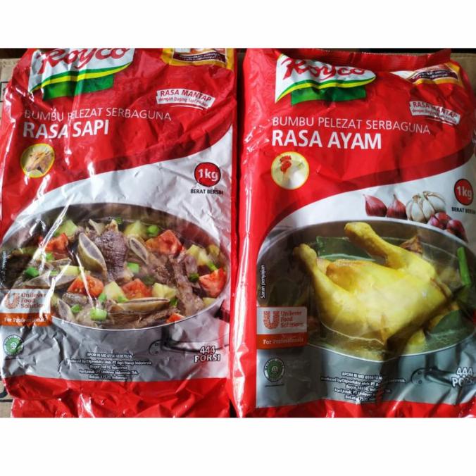 

TERLARIS ROYCO 1KG PER DUS ISI 6 PCS PAKET - AYAM BUMBU & BAHAN MASAKAN MAKANAN & MINUMAN