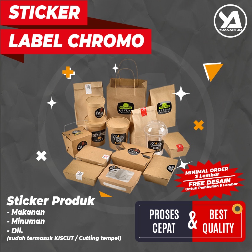 

CETAK STICKER LABEL KEMASAN PRODUK MAKANAN MINUMAN CUP BOTOL TOPLES PARCEL HAMPERS KUE KERING LEBARAN IDUL FITRI CHROMO PRINT STIKER LEBEL CROMO POLA BENTUK KOTAK BULAT CUSTOM NAMA LOGO MEREK BRAND USAHA