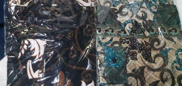 Hem Kemeja Batik Pria Slim Fit Modern Mewah Kualitas Top D640