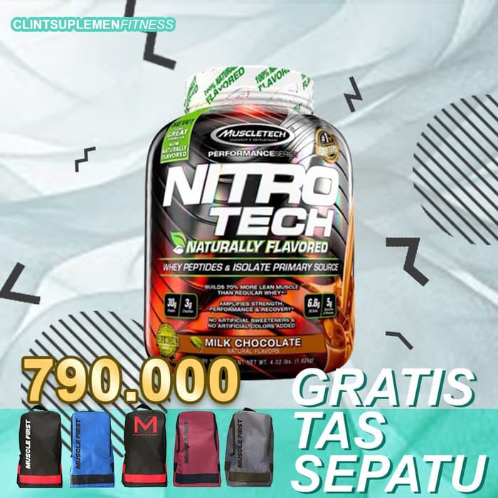 Muscletech MT Nitrotech 4lbs FREE BCAA WHEY PROTEIN+AMINO+BCAA