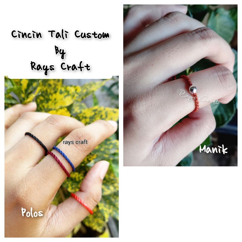 CINCIN TALI POLOS SIMPLE ||CINCIN CUSTOM MOTE MANIK