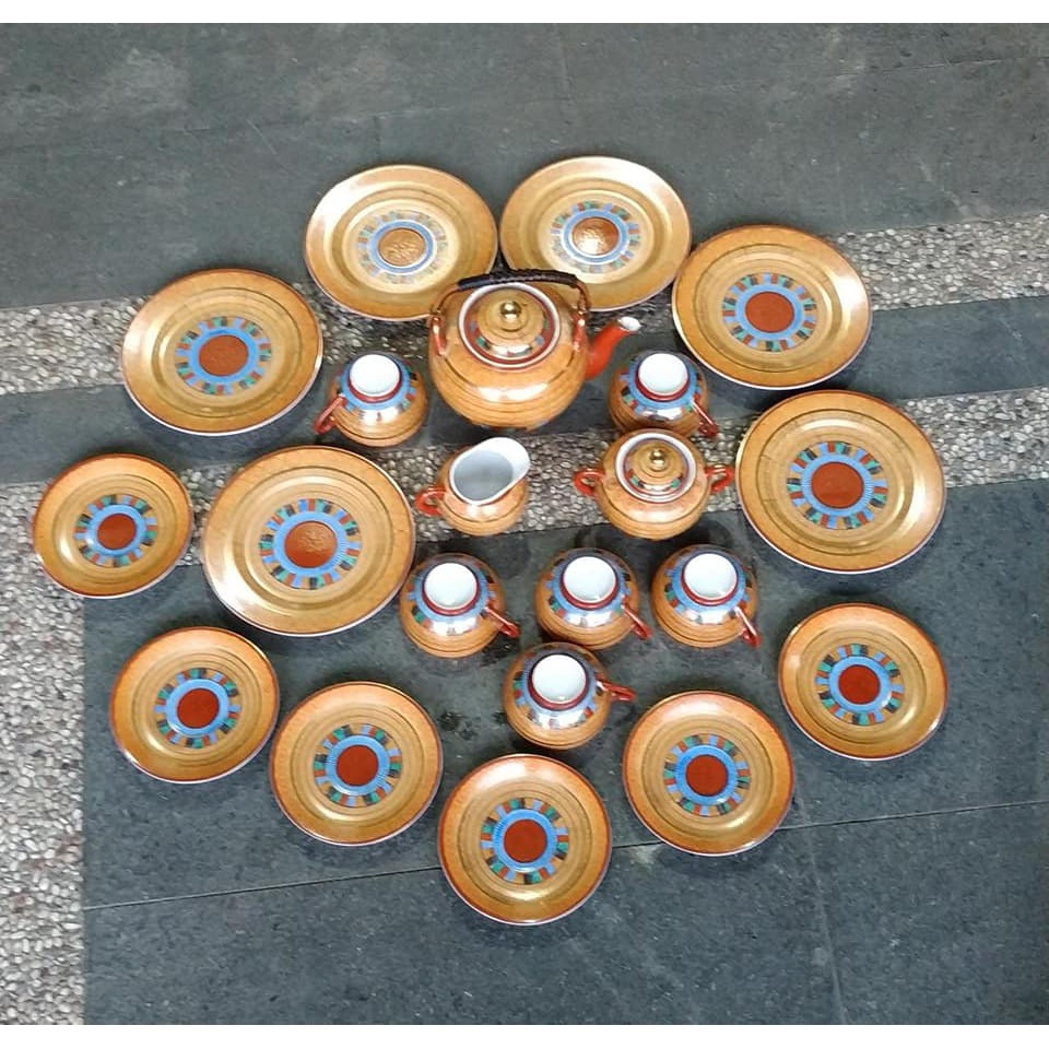 tea set satsuma oshin japan